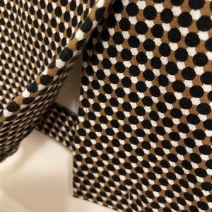 ANN TAYLOR MIDI PENCIL SKIRT BROWN/BLACK/WHITE